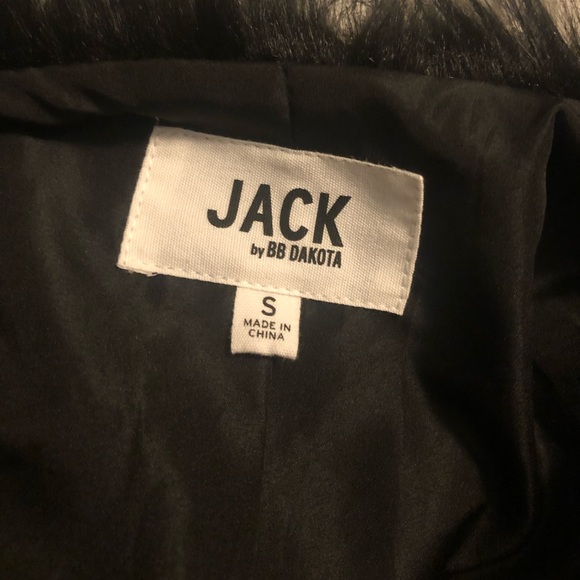 Black Faux Fur Jacket - Picture 4 of 6